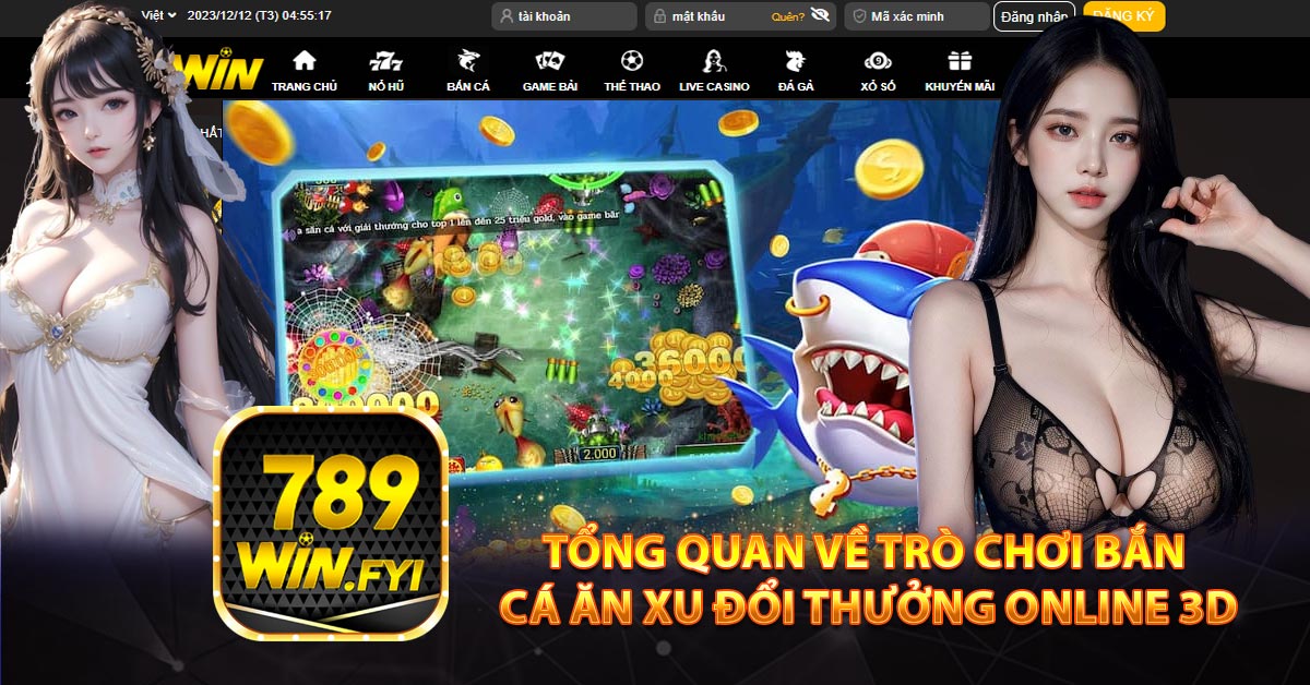 Tổng quan về trò chơi Bắn cá ăn xu đổi thưởng online 3D