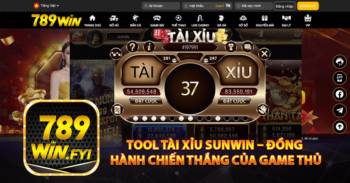 Tool Tài Xỉu Sunwin – Đồng Hành Chiến Thắng Của Game Thủ