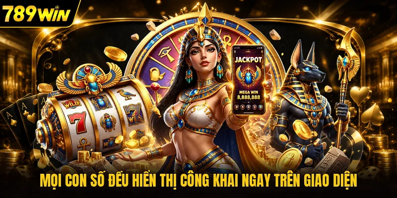 Mọi con số đều hiển thị công khai ngay trên giao diện